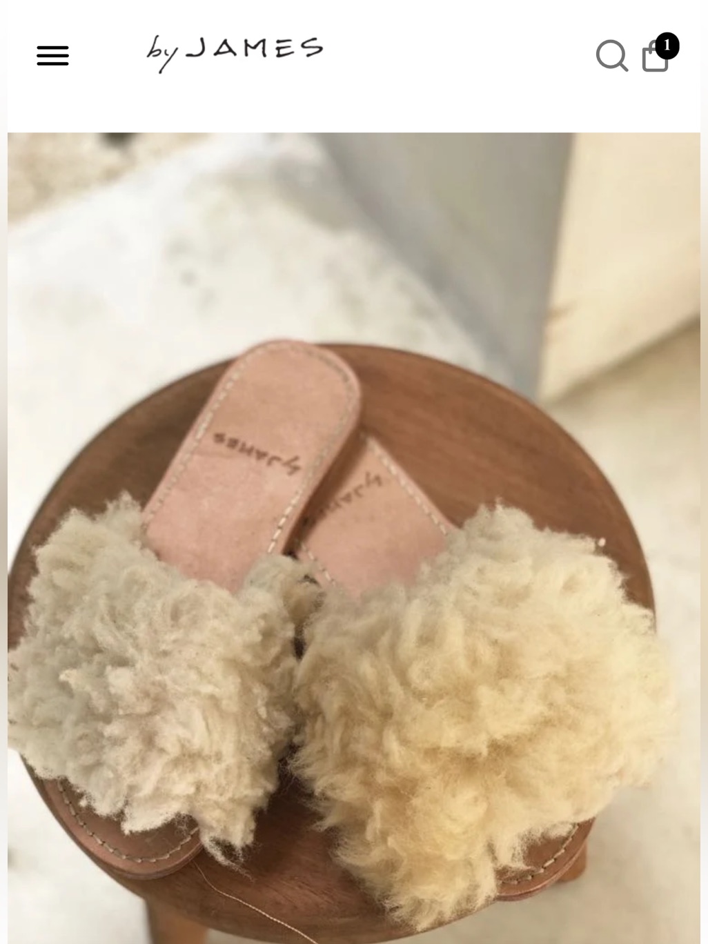 Shearling Slide Sandals With Leather Footbed Size 5 — image 8 of 8
